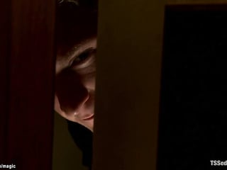 Dude unties Shemale & then gets ravaged