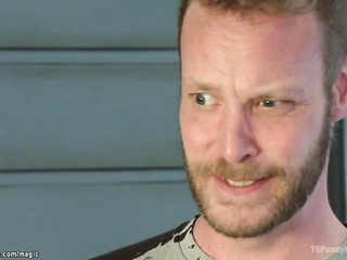 Shemale lady fucking little brunette