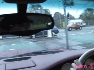 Blondes suck dong in car & get screwed