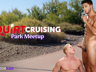 Vincent Grey and Grayson Cole's Exciting Park Meet-Up Leads to Squirt Fun