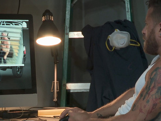 Gay Man Jerking His Dick During Voyeuring