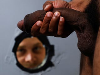 PRIDE STUDIOS Gay BBC through Glory Hole - Chandler Scott, Ray Diesel