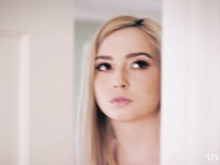 SISTERTRICK - Lexi Lore rides her hidden stepbro's cock