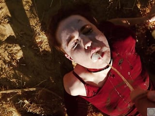 Cum in eyes, piss in mouth