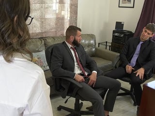 BIPHORIA Bisexual heaven for office boredom - Gwen Vicious, Johnny Hill, Michael DelRay