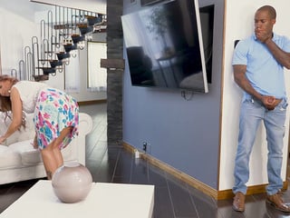 Extremely Horny and Attractive MILF Syren De Mer seduced by step daughter's BBC Boyfriend at her home.