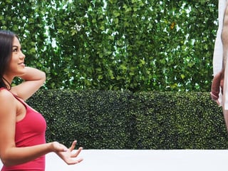 Stunning Beautiful hairy and busty babe with perfect tits gets fucked on casting