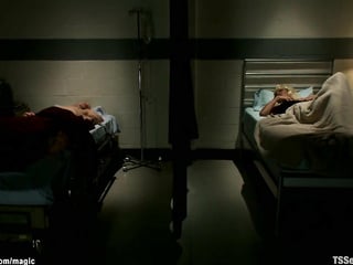 Curvy ass ebony TS fucks patient