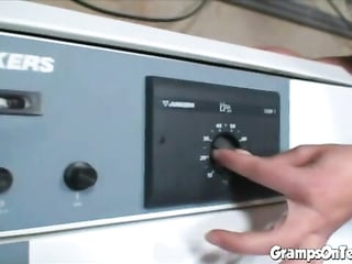 Hairy pussied teen fucks oldie