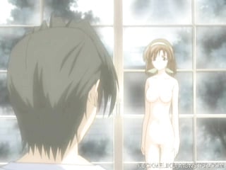 Teen anime babe bounces on hard cock