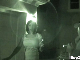 Sexy busty teen sucks cock in POV