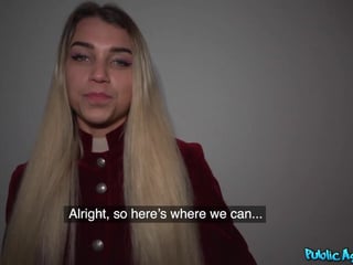 Advanced throat test for 20 year old blonde Elena Vedem