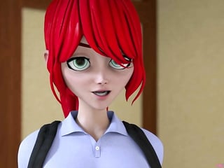 Student fucks bespectacled professor - 3D Hentai Cartoon