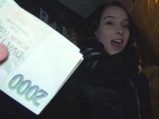 Czech college girl got fucked in a car