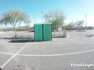 Porta Gloryhole Chubby whore in public GH