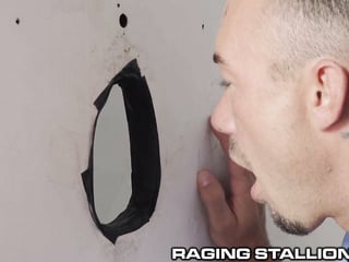 Black Devin Trez Gets His Dick Sucked Good At The Glory Hole - RagingStallion
