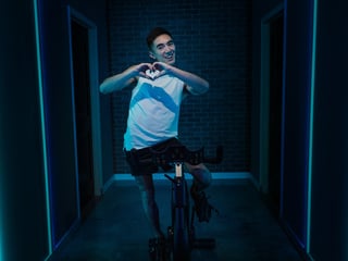 Naked spinning lesson turns into naughty gay anal session - Dante Colle and Ashton Summers